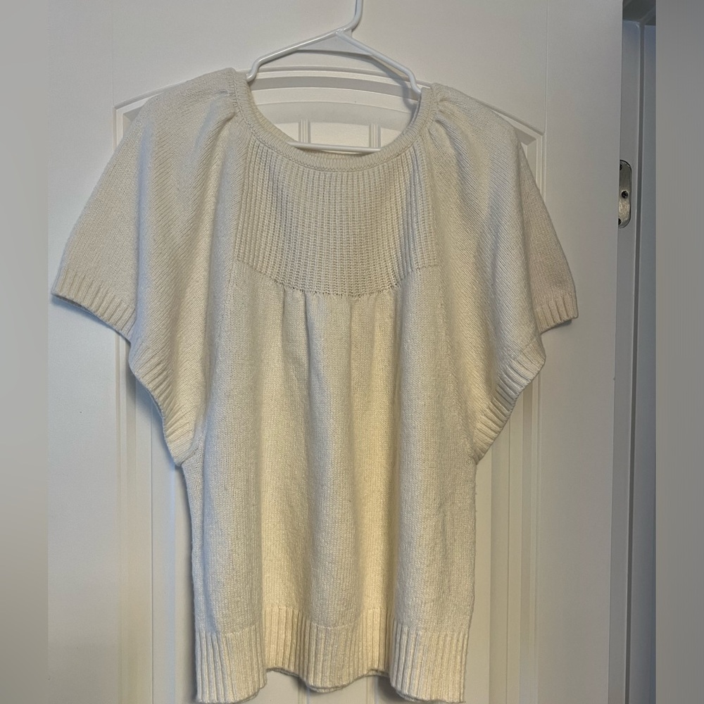 XL Anthropologie Belle Flutter Sleeve Wool Blend  Sweater